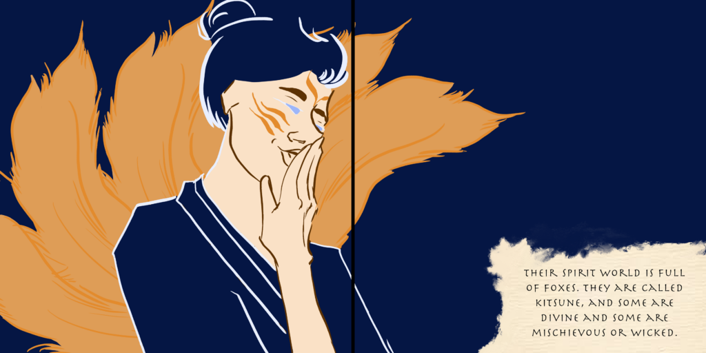 Da artista Ema Parreira, fanzine digital de criaturas mitológicas, bruxas