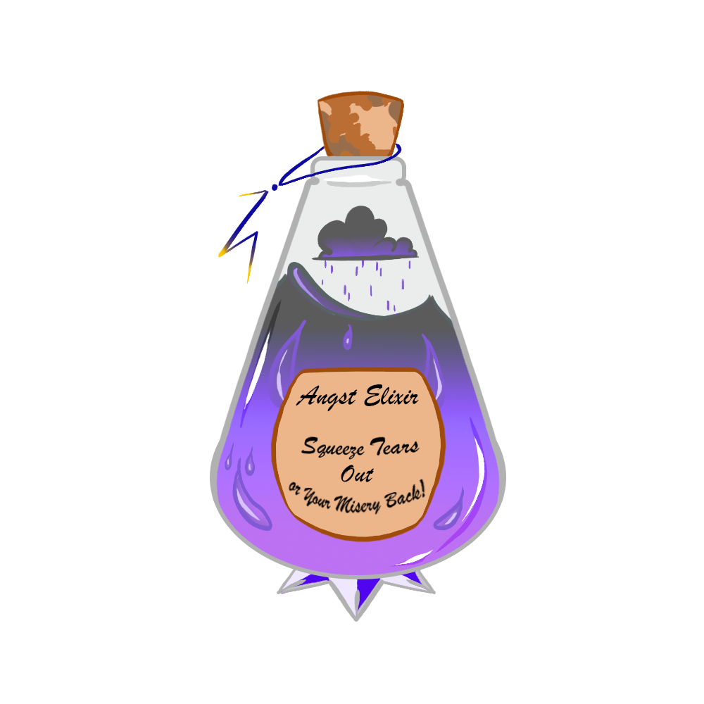 Da artista Ema Parreira, ilustração digital inspirado em desenhos animados, fanfics