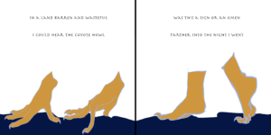 Da artista Ema Parreira, zine digital da criatura mística, bruxas