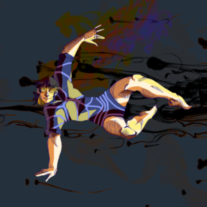 Da artista Ema Parreira, arte digital em desenho digital, ilustração de Blue Lock