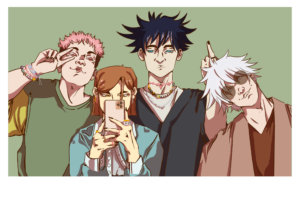 Da artista Ema Parreira, arte digital em desenho digital, ilustração de Jujutsu Kaisen