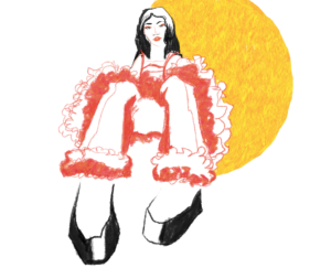 Da artista Ema Parreira, arte digital em desenho digital, ilustração de modelo